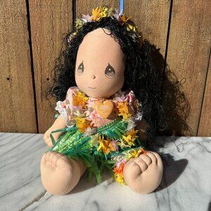 Vintage Precious Moments Hawaiian Hula Girl Doll 1987